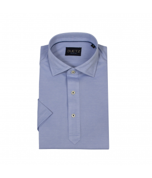 Duetz 1857 Shirt-Polo Lichtblauw
