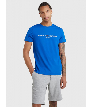 Tommy Hilfiger Slim Fit T-shirt met Logo Greek Isle Blue
