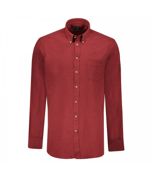 Eagle & Brown Stretch Piqué Overhemd Rood