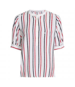 Tommy Hilfiger relaxed blouse met henley hals