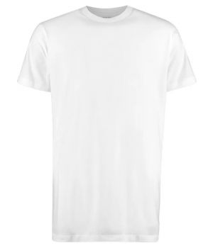 Basic Extra Long Fit T-shirt R-neck Wit