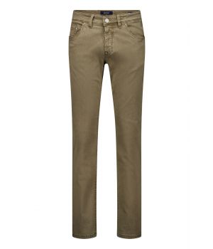 Sandro-1 Slim Fit 5-Pocket Jeans Donkerbruin
