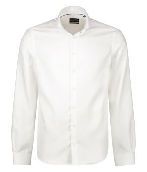 Strijkvrij Katoenen Dress Overhemd Wit