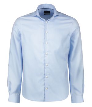 Strijkvrij Katoenen Dress Overhemd Lichtblauw